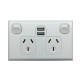 Double Power Point 240V 10a USB 2.1a Double Pole