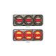 LED Autolamps Maxilamp 3 Stop/Tail/Indicator/Reflector - Bolt Mount, Single Box
