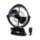 SafetyDave Safe-T-Fan 12/24V, Remote + Light, Black