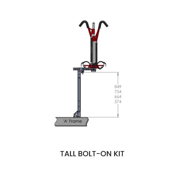 Gripsport Van Rack 2 Bike Tilting Standard Tall Bolt on Kit