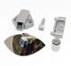 LOCK SHELL ASSEM. Black Chrome, Latch with botton lock