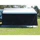 Camec Black Privacy Screen 4.6M X 1.8M With Ropes And Pegs