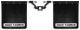 Rock Tamers 2” Hub Mudflap System Matte Black/Stainless Steel Trim Plates 