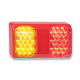 LED Autolamp 275RARM Stop Tail, Reflector with red housing a pair