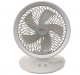 NCE 12 Volt White Oscillating Fan With Light 