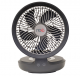 NCE 12 Volt Grey Oscillating Fan With Light 
