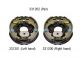 AL-KO 331202 (Pair) 10” No Park Premium Electric Drum Brakes